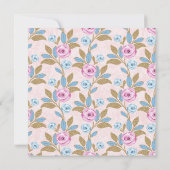 バロックヴェルサイユマリアントワネットフローラパステル 招待状 (裏面)