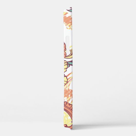 バロック付きの折り畳み織りのシームレスな模様 Case-Mate iPhoneケース (裏面 / 右)