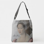 バロック前の夜明けパーソナライズされたモノグラム クロスボディバッグ (裏面)