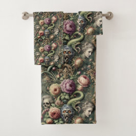 バロック境界 – ゴシックビクトリアン体 バスタオルセット