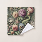 バロック境界 – ゴシックビクトリアン体 バスタオルセット (ウォッシュタオル)