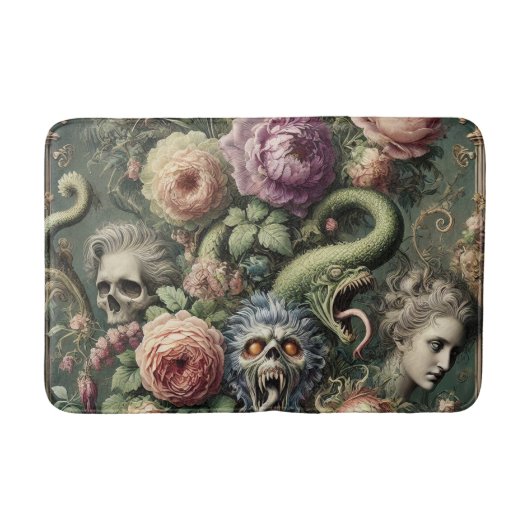 バロック境界 – ゴシックビクトリアン体 バスマット (正面)