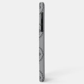 バロック壁紙 グレー Case-Mate iPhoneケース (裏面/左)