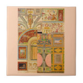 バロック式のイタリアンなモチーフのコラージュ タイル (正面)