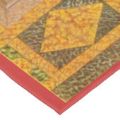 バロック式のイタリアンなモチーフのコラージュ テーブルクロス (アングル)