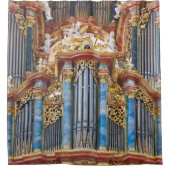 バロック式のオルガン管のシャワー・カーテン シャワーカーテン (正面)