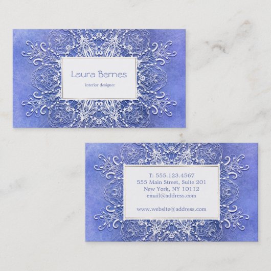 バロック式のスタイルのグランジな質 名刺 (正面/裏面)