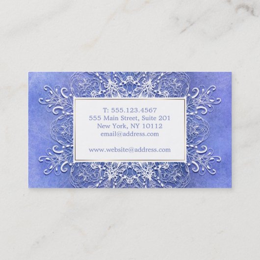 バロック式のスタイルのグランジな質 名刺 (裏面)