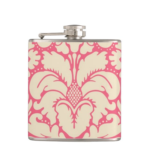 バロック式のスタイルのダマスク織の背景2 フラスク (正面)