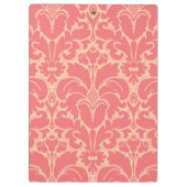 バロック式のスタイルのダマスク織の背景 クリップボード (裏面)