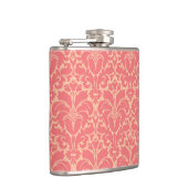 バロック式のスタイルのダマスク織の背景 フラスク (右)