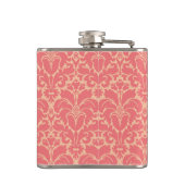 バロック式のスタイルのダマスク織の背景 フラスク (裏面)