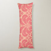 バロック式のスタイルのダマスク織の背景 ボディピロー (裏面 (縦))