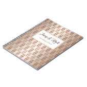 バロック式のスタイルの勾配ベージュ色パターン。 テキスト ノートブック (左側)