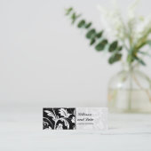 バロック式のダマスク織の細い名刺 スキニー名刺 (スタンド正面)