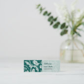 バロック式のダマスク織の細い名刺 スキニー名刺 (スタンド正面)