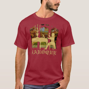 バロック式のハープシコード Tシャツ