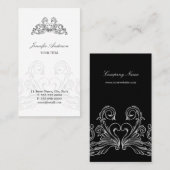 バロック式のフランスのでシックな名刺 名刺 (正面/裏面)