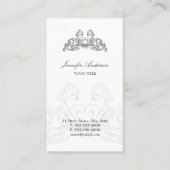 バロック式のフランスのでシックな名刺 名刺 (正面)