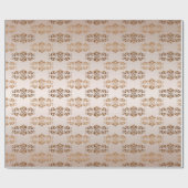 バロック式のレトロパターン ラッピングペーパー (フラット)