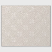 バロック式のレースパターン ラッピングペーパー (フラット)