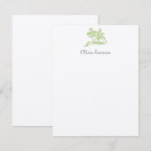 バロック式の平らなNotecard ノートカード (正面/裏面)