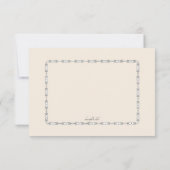 バロック式の美しいの応答カード 招待状 (裏面)