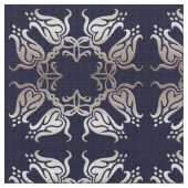 バロック式の花パターン ファブリック (クローズアップ)