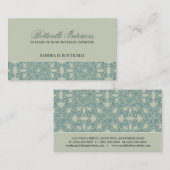 バロック式の英国のダマスク織の名刺 名刺 (正面/裏面)