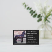 バロック式の馬の名刺 名刺 (スタンド正面)