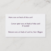 バロック式の馬の名刺 名刺 (裏面)