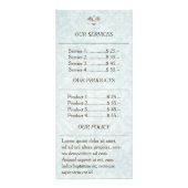 バロック式のOrnamental -フライヤの広告宣伝カード ラックカード (裏面)