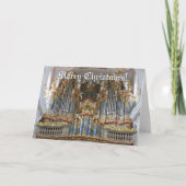 バロック式器官のクリスマスカード シーズンカード (正面)