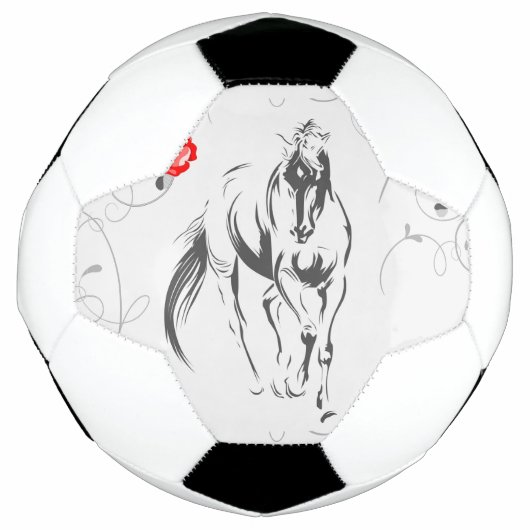 バロック式馬サッカーボール サッカーボール (正面)