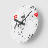 バロック式馬壁時計 ラウンド壁時計 (傾斜)