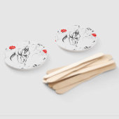 バロック式馬手ファン ハンドファン (組立なし)