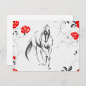 バロック式馬葉書 ポストカード (正面/裏面)