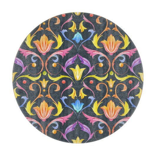 バロック明るさ：カラフルヴィンテージチャーム。 カッティングボード (正面)