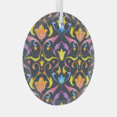 バロック明るさ:カラフルヴィンテージチャーム。 ガラスオーナメント (正面右)