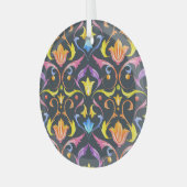 バロック明るさ:カラフルヴィンテージチャーム。 ガラスオーナメント (正面左)