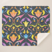 バロック明るさ：カラフルヴィンテージチャーム。 シェルパブランケット (正面(横))