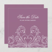 バロック様式でお届けする、保存日時のお知らせ セーブザデート (正面/裏面)