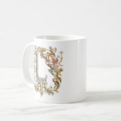 バロック様式のアルファベット「L」 マグカップ コーヒーのプリンセスに (正面左)