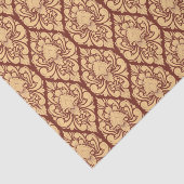 バロック様式のダマスクBrocadeの背景の分離 薄葉紙 (詳細)