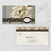 バロック様式のヴィンテージフォーマルリリ結婚のテーブル席 プレイスカード (正面/裏面)