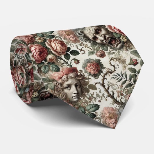 バロック様式の牙が家を見つける – ゴシックビクトリアン様式 ネクタイ (ロール)