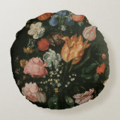 バロック様式の花瓶に生けられた花（1612） ラウンドクッション (裏面)