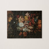 バロック様式の花瓶の静物画 ジグソーパズル (横)