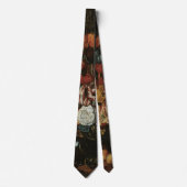 バロック様式の花瓶の静物画 ネクタイ (正面)