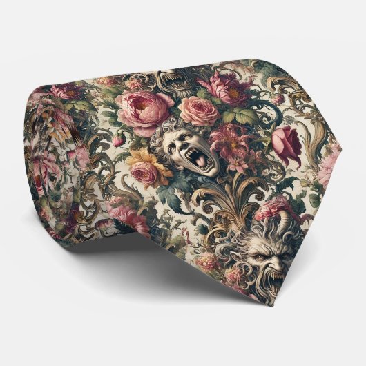 バロック様式の飢餓の痛み – ゴシックビクトリアン様式 ネクタイ (ロール)